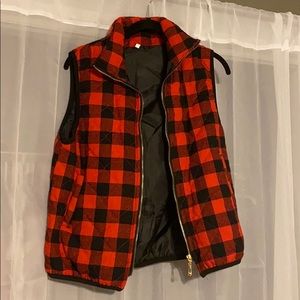 Plaid vest